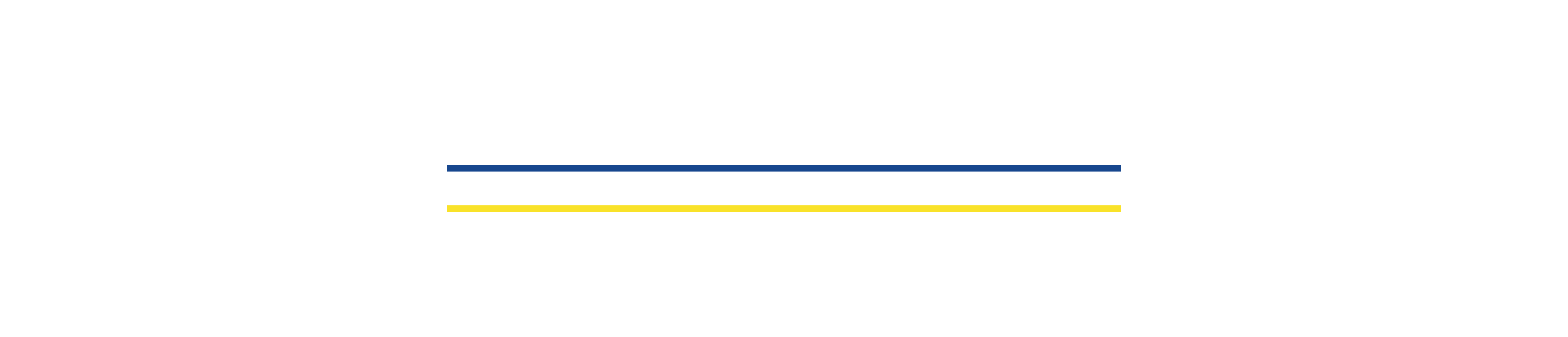 Ligne jaune et bleu