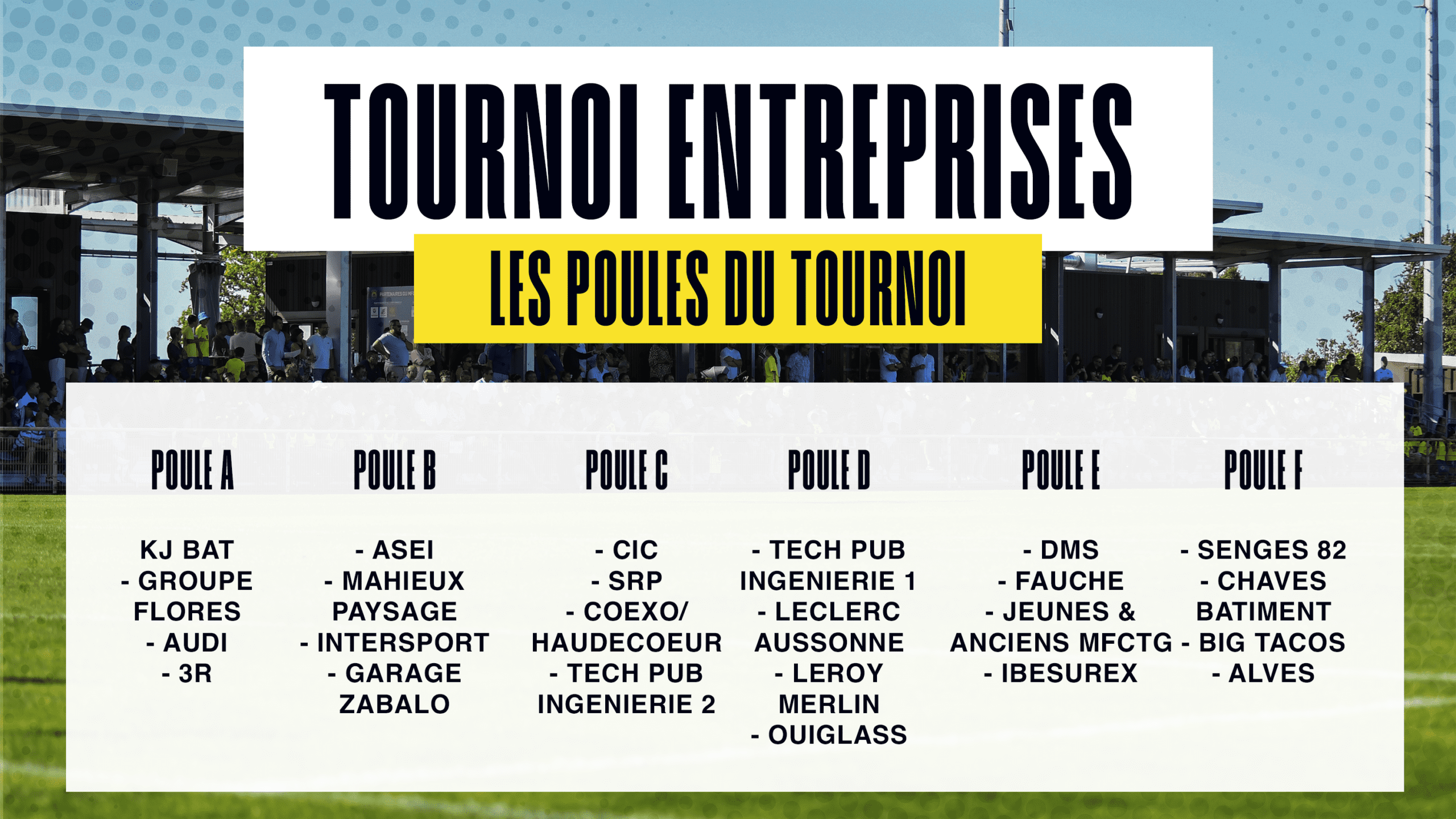 Poules Tournoi Entreprises